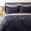 Picture of Pintuck Duvet Cover Set 3pc - Grey  - King
