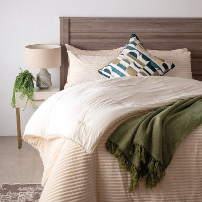 Picture of Amara Comforter 3pc Set-Cream-Queen-230x220cm