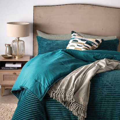 Picture of Amara Comforter Set 3pc - Teal - King