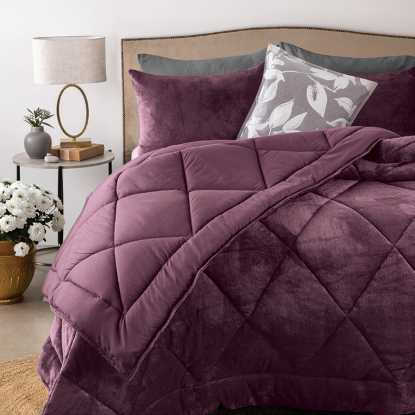 Picture of Sophia Comforter Set 3pc - Plum - Queen