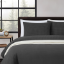 Picture of Waffle Duvet Cover 3pc Set-Grey-King -230x200cm